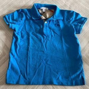 Burberry Boys Turquoise Short sleeve Collared Shirt